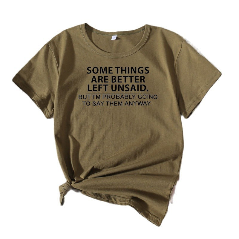 Dames Casual Explicite Citation T-shirt Chic und Stil