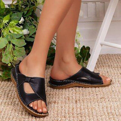 Chaussons confortables pour dames avec semelle anatomique et sangles élastiques Chic und Stil