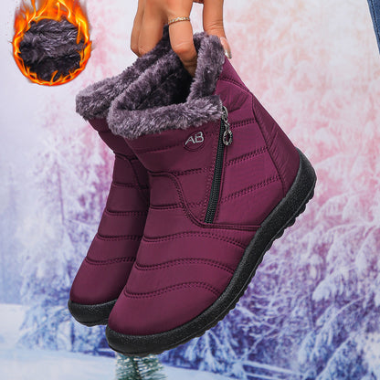Bottes d'hiver thermo pour femmes avec doublure douillette et zip latéral Chic und Stil
