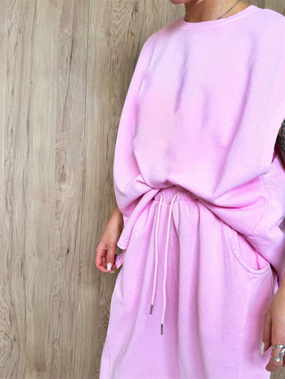Ensemble de robe oversized sportive pour femmes avec tirage à la taille et poches latérales Chic und Stil