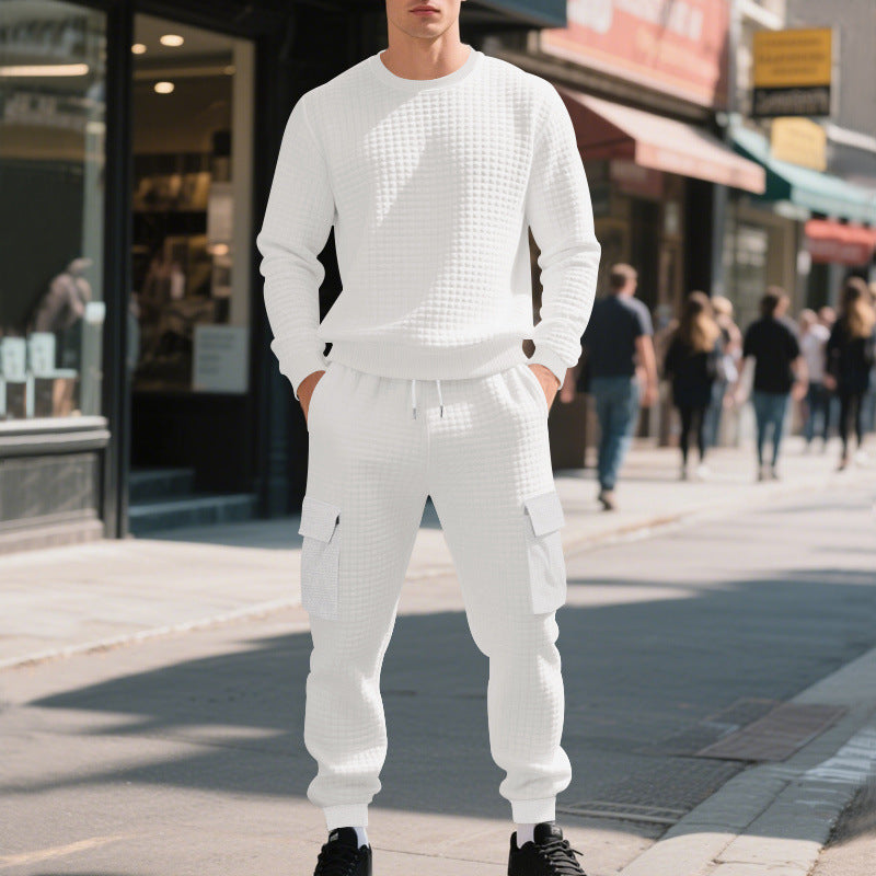 Chic and Style casual sweatshirt and cargo pants set for men