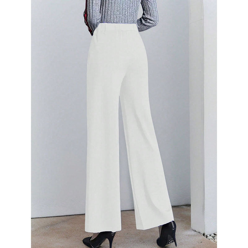 Dames élégante Culotte avec taille haute et poches latérales Chic und Stil