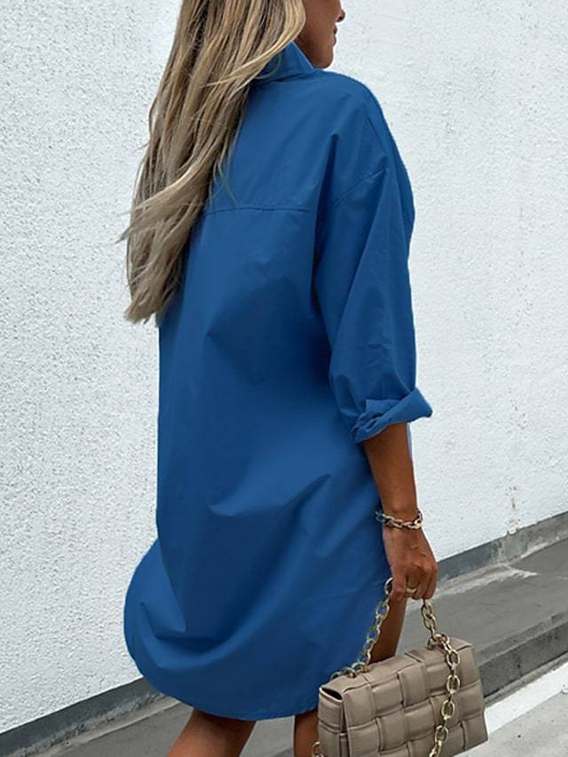 Robe chemise surdimensionnée pour femmes Chic und Stil