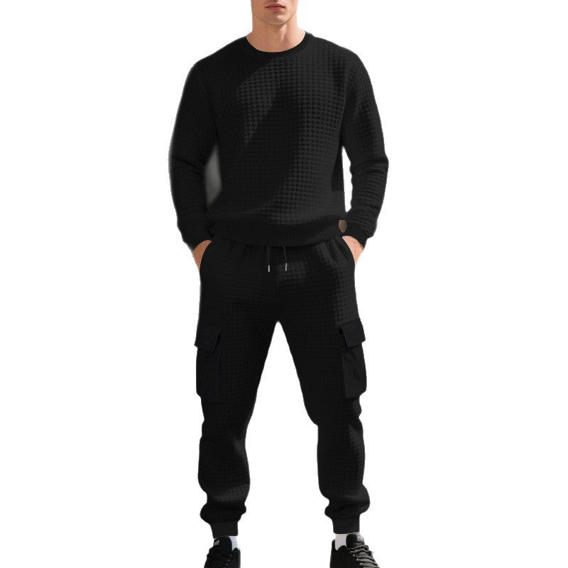 Chic and Style casual sweatshirt and cargo pants set for men