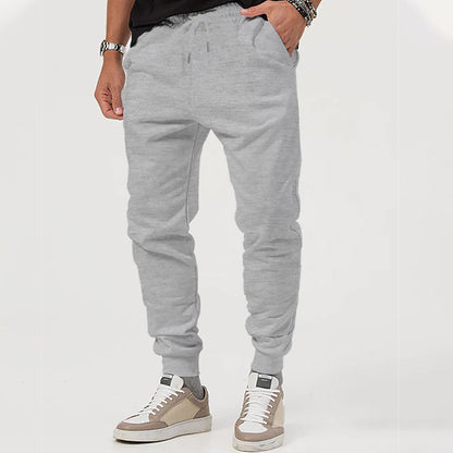 Men's casual jogging pants with elastic waistband and side zip pockets Chic and style