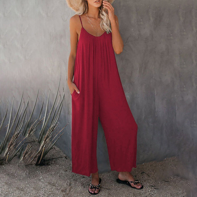 Dames Élégant Combinaison Sans Manches Chic und Stil