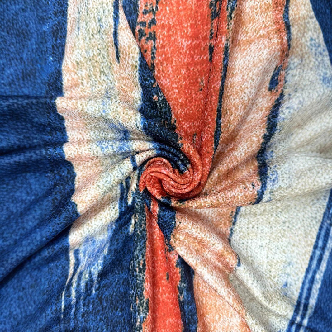 Robe d'été pour femmes à décolleté en V avec poches latérales Chic und Stil