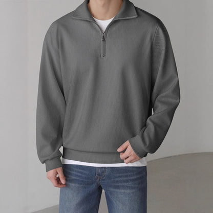 Casual pullover for men with half zipper Chic and Style