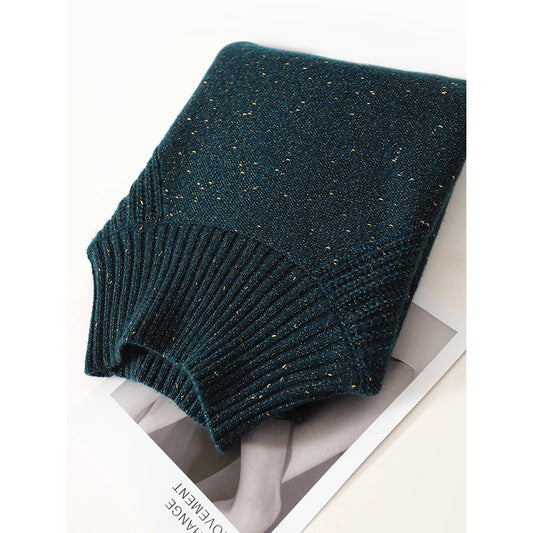 Pull à col roulé scintillant Chic und Stil pour femmes