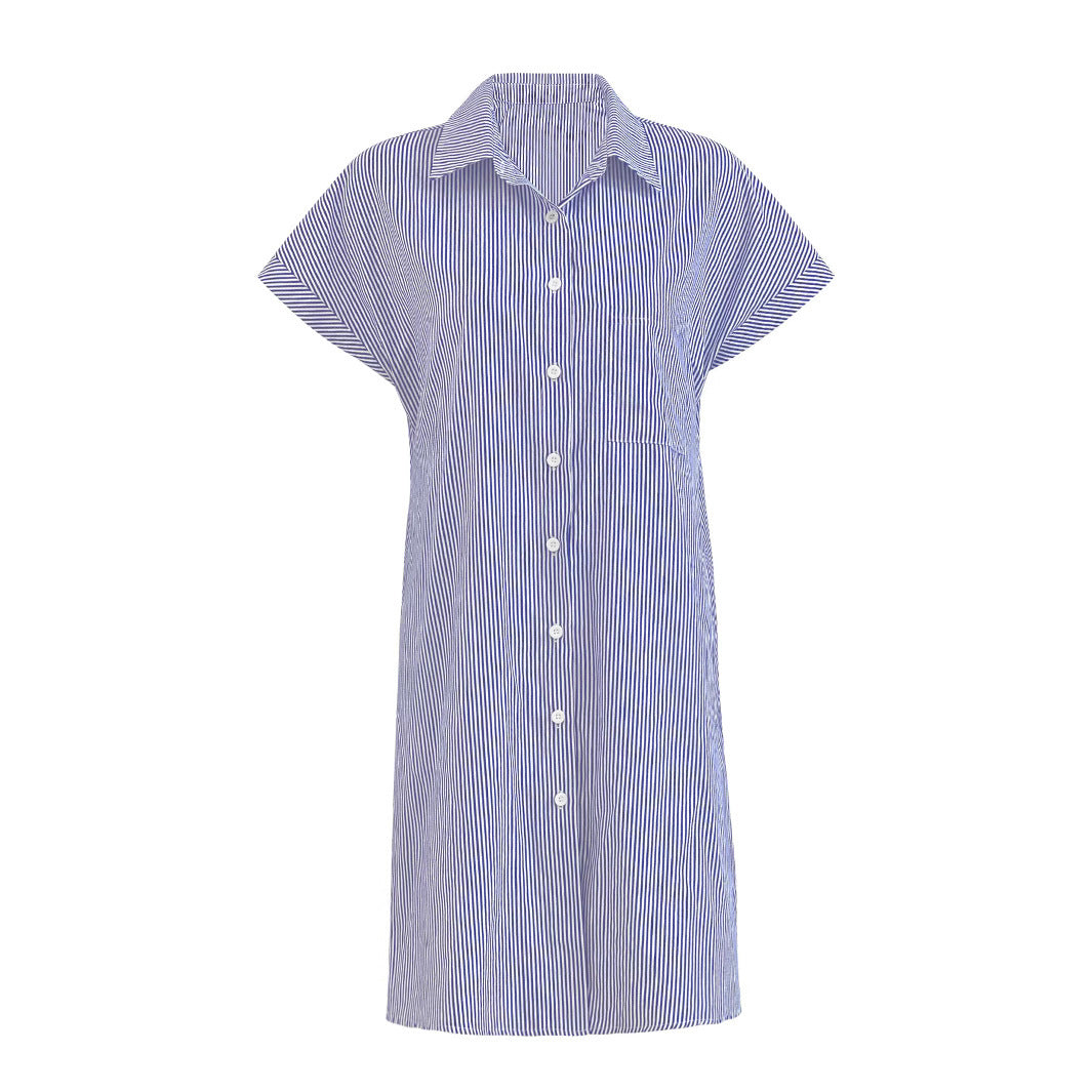 Robe chemise décontractée à boutons pour dames Chic und Stil