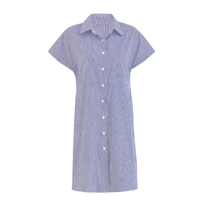 Robe chemise décontractée à boutons pour dames Chic und Stil