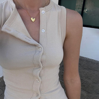 Robe maxi pour femmes avec patte de boutonnage et coupe élégante Chic und Stil