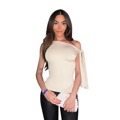Haut asymétrique pour femmes avec lien Chic und Stil