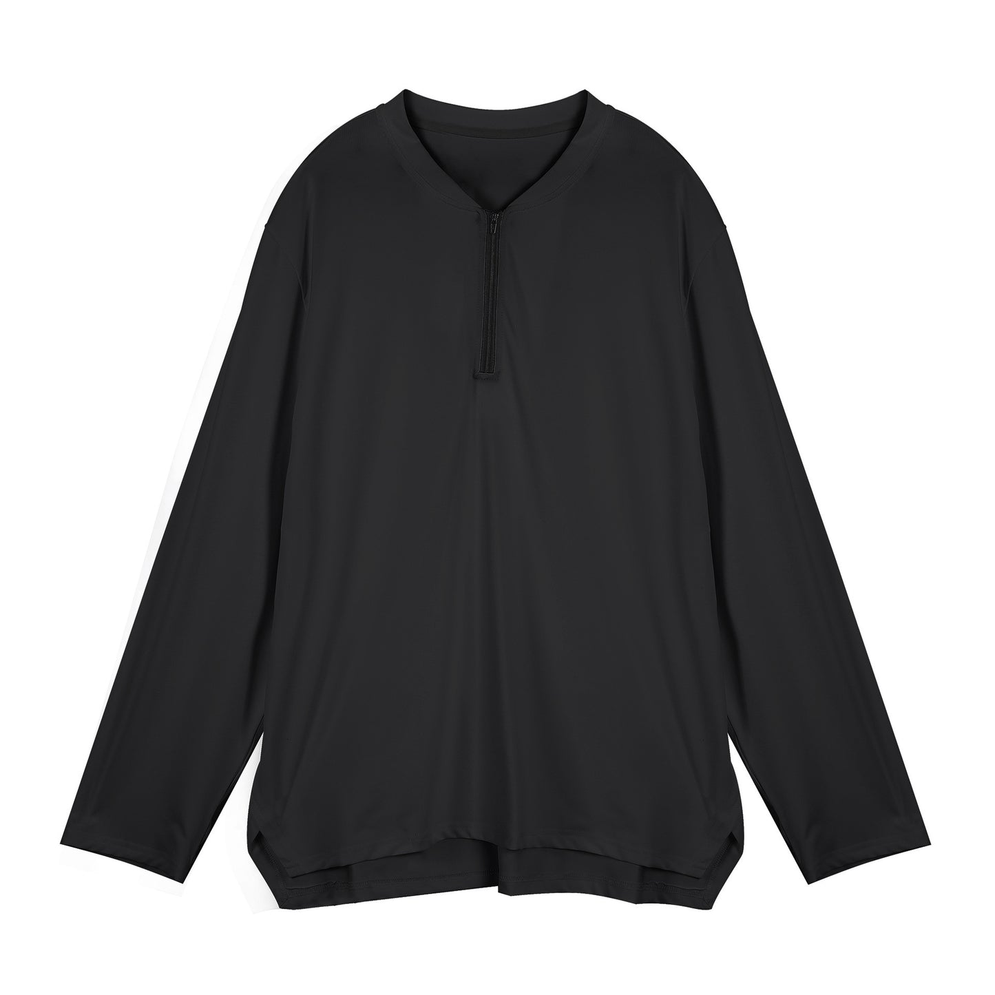 Functional long-sleeve shirt for men with high collar and zipper Chic und Stil