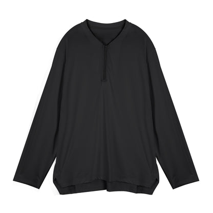 Functional long-sleeve shirt for men with high collar and zipper Chic und Stil