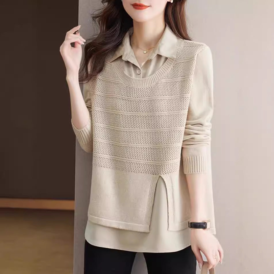 Layered fashion pullover for women with Chic and Style structure