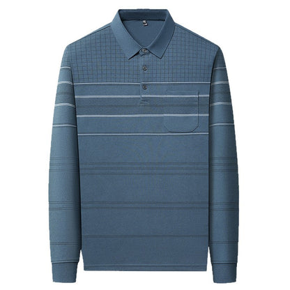 Chemise polo confortable pour hommes avec design texturé et détails élégants Chic und Stil