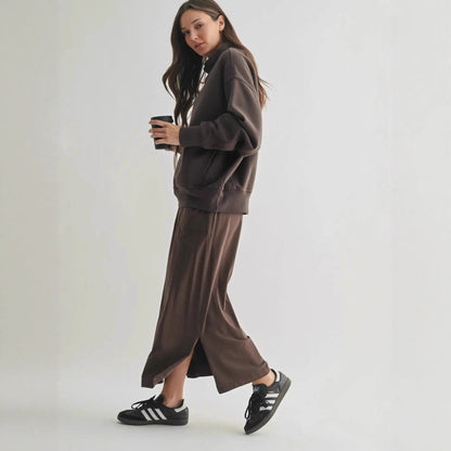 Pull oversized pour femmes avec col montant et coupe décontractée Chic und Stil