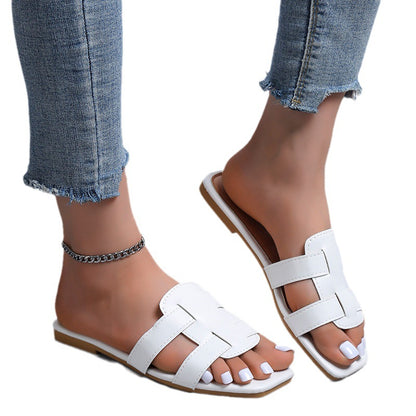 Sandales élégantes et à la mode pour femmes Slip-On avec larges brides Chic und Stil
