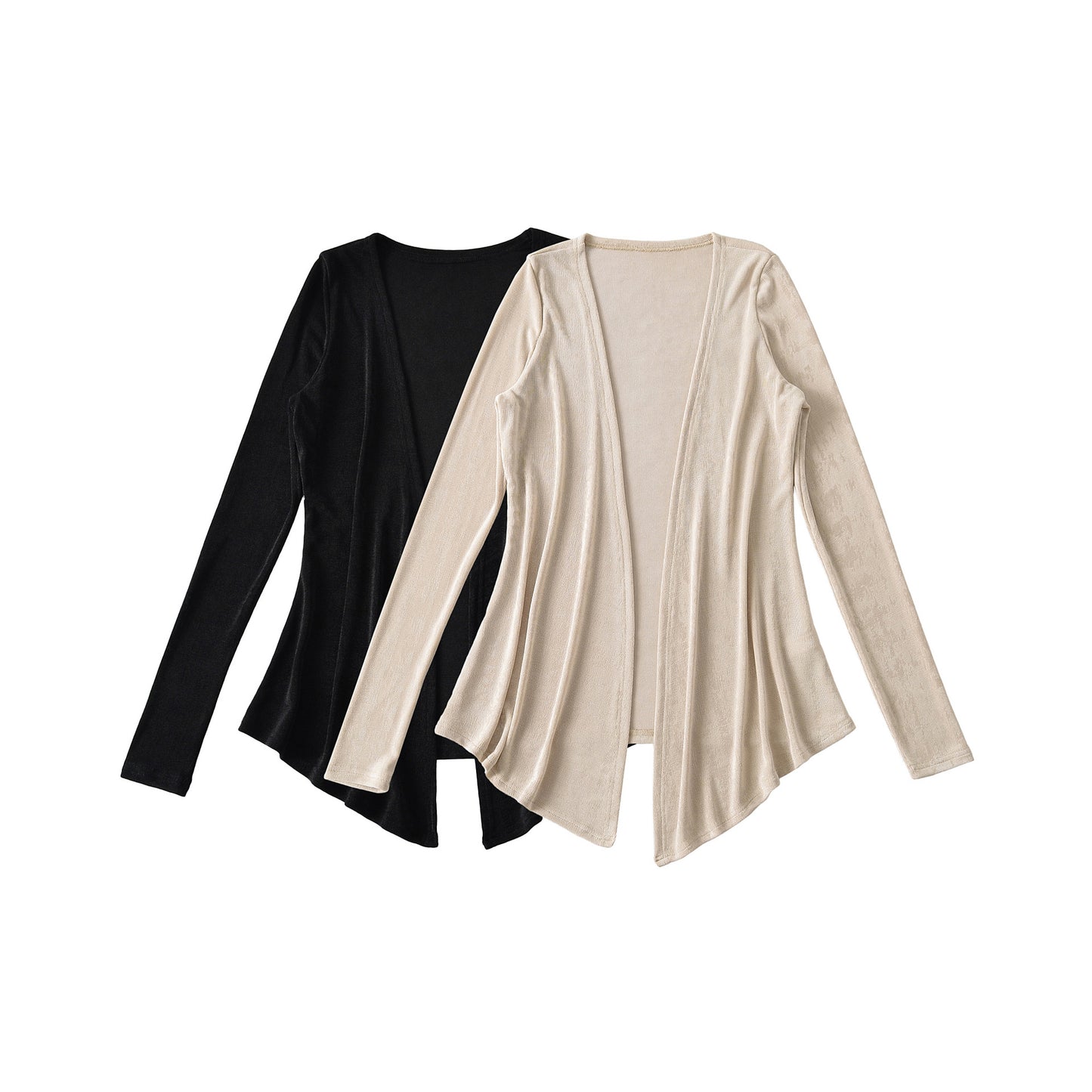 Dames élégant, cardigan asymétrique Chic und Stil