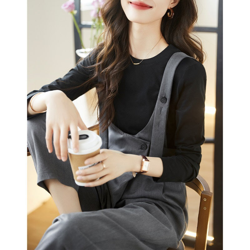 Salopette chic à boutons pour femmes Chic und Stil