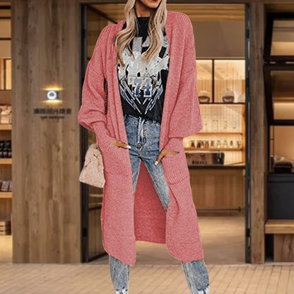Cardigan en tricot pour dames avec des manches amples et des poches insertées pratiques Chic und Stil