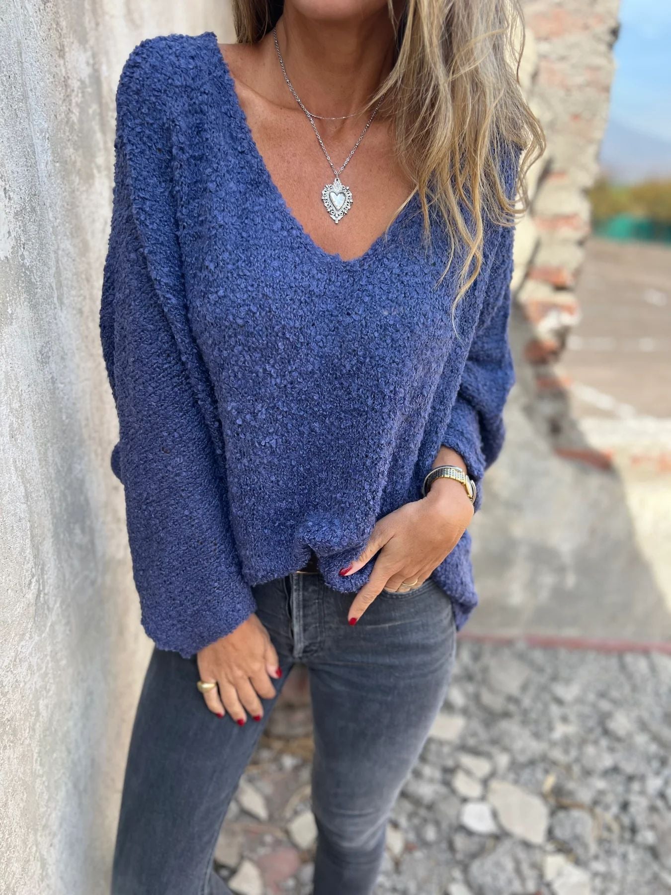 Dames pull douillet Chic und Stil