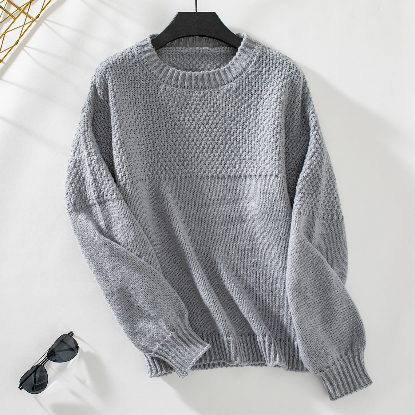 Pull en tricot tendance pour femmes avec design texturé et coupe décontractée Chic und Stil