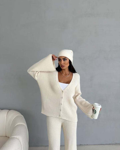 Dames élégant et décontracté ensemble tricot Chic und Stil