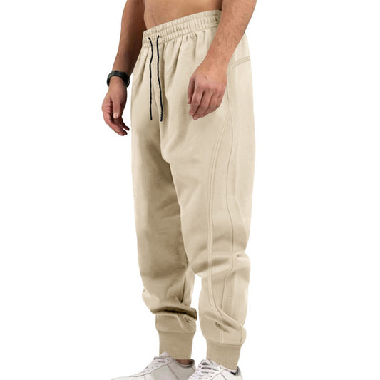 Sporty men's joggers with side zip pockets and elastic waistband Chic und Stil