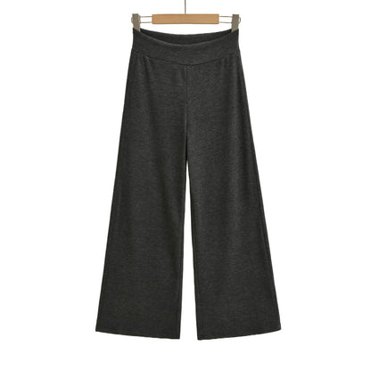 Wide jersey pants for women with high waist Chic and Style