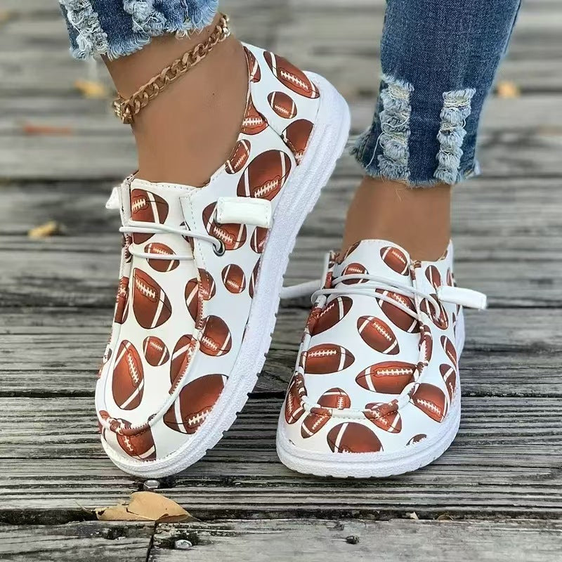 Baskets pour femmes avec motif football Chic und Stil