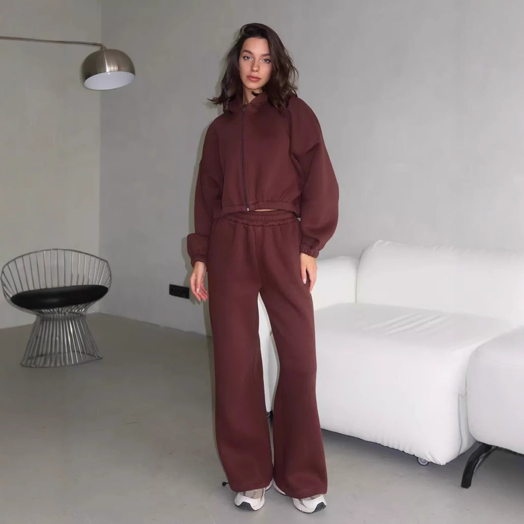 Casual sweatshirt set for women and wide jogger pants Chic and Style