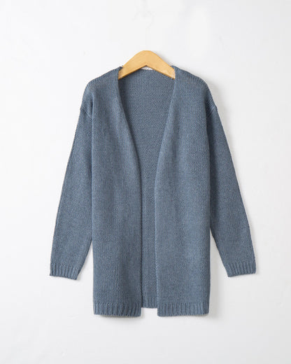 Dames Gilet ouvert en tricot avec coupe décontractée et poches Chic und Stil