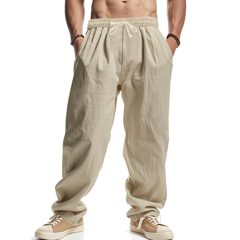 Casual pants for men with elastic waist and side pockets Chic and Style