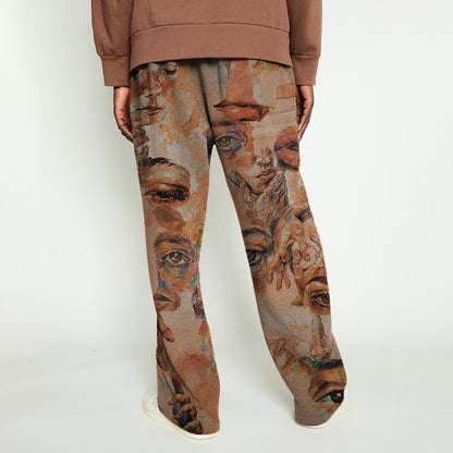 Designer harem pants for men with creative artistic print Chic and Style