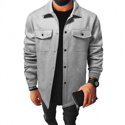 Chemise de veste pour hommes en matériau robuste avec poches pratiques Chic und Stil