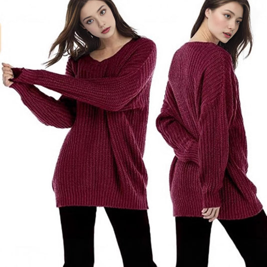 Dames gros pull en tricot avec coupe ample Chic und Stil