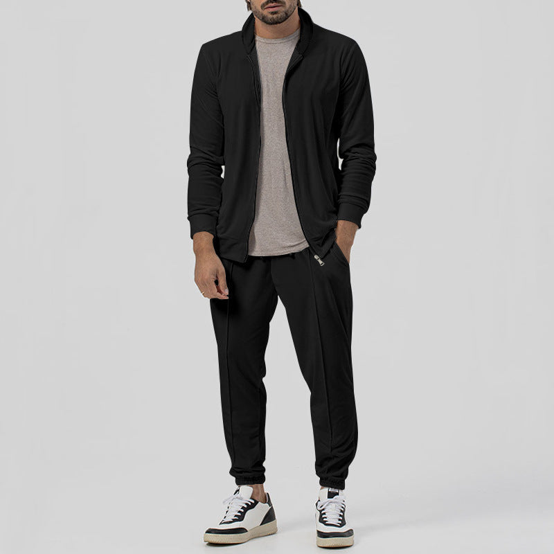 Costume de sport pour hommes avec poches zippées fonctionnelles et matériau respirant Chic und Stil