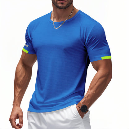 T-shirt fonctionnel pour hommes avec design respirant et détails réfléchissants Chic und Stil