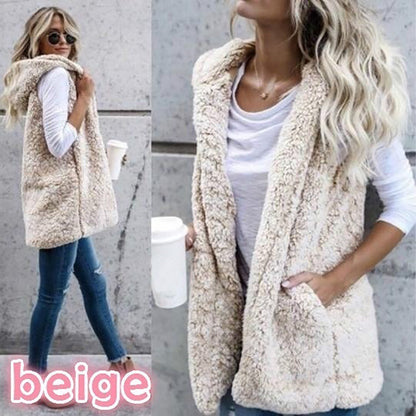 Dames Douce Gilet en Fleece avec poches pratiques et coupe ouverte Chic und Stil