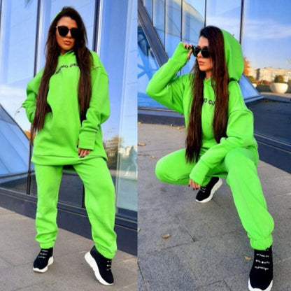 Women's oversized hoodie and jogger pants set Chic and Style