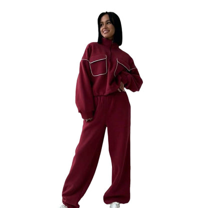 Dames combinaison de sport confortable avec poches modernes Chic und Stil