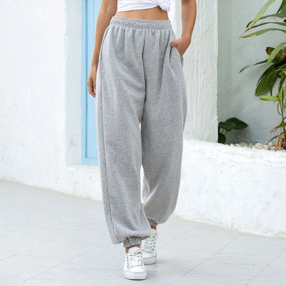 Ladies Comfortable and Casual Jogging Pants with Elastic Waist Chic and Style