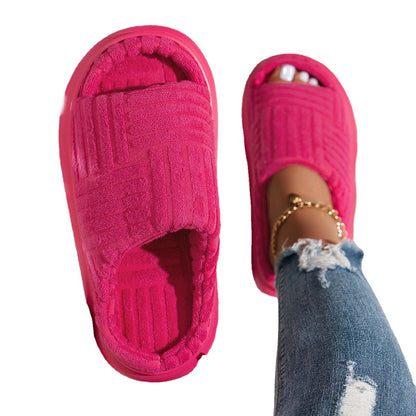 Dames chaussons moelleux avec semelle antidérapante et semelle intérieure rembourrée douce Chic und Stil