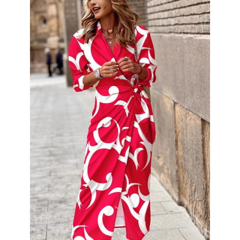Femme Robe Enveloppante Élégante Chic und Stil