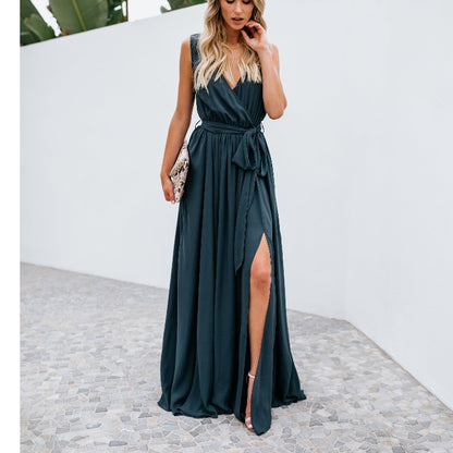 Dames Élégante Robe Maxi Chic und Stil