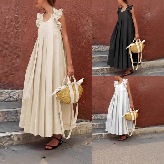 Robe maxi à volants pour femmes Chic und Stil