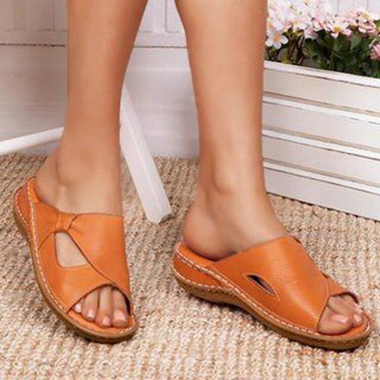 Chaussons confortables pour dames avec semelle anatomique et sangles élastiques Chic und Stil