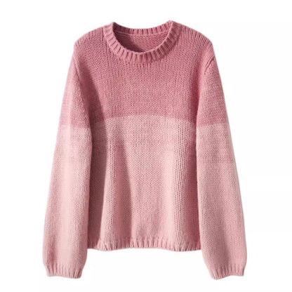 Pull en tricot pour femmes avec dégradé de couleurs doux Chic und Stil